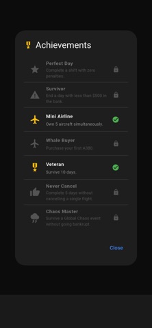 AirlineCEO: Schedule Manager iPhone screenshot