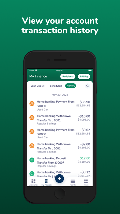 Marshland Credit Union Screenshot