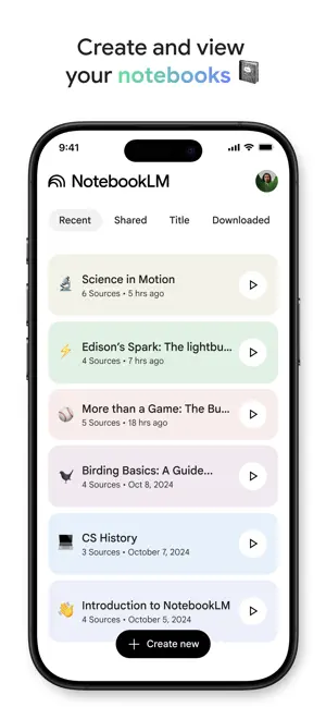 Google NotebookLM iPhone screenshot 2