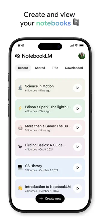 Google NotebookLM: Screenshot 2 von 6