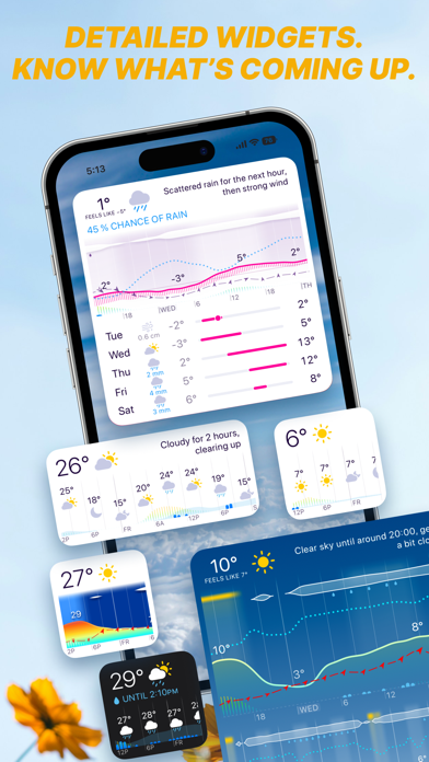 Screenshot #2 pour Weathergraph weather widget