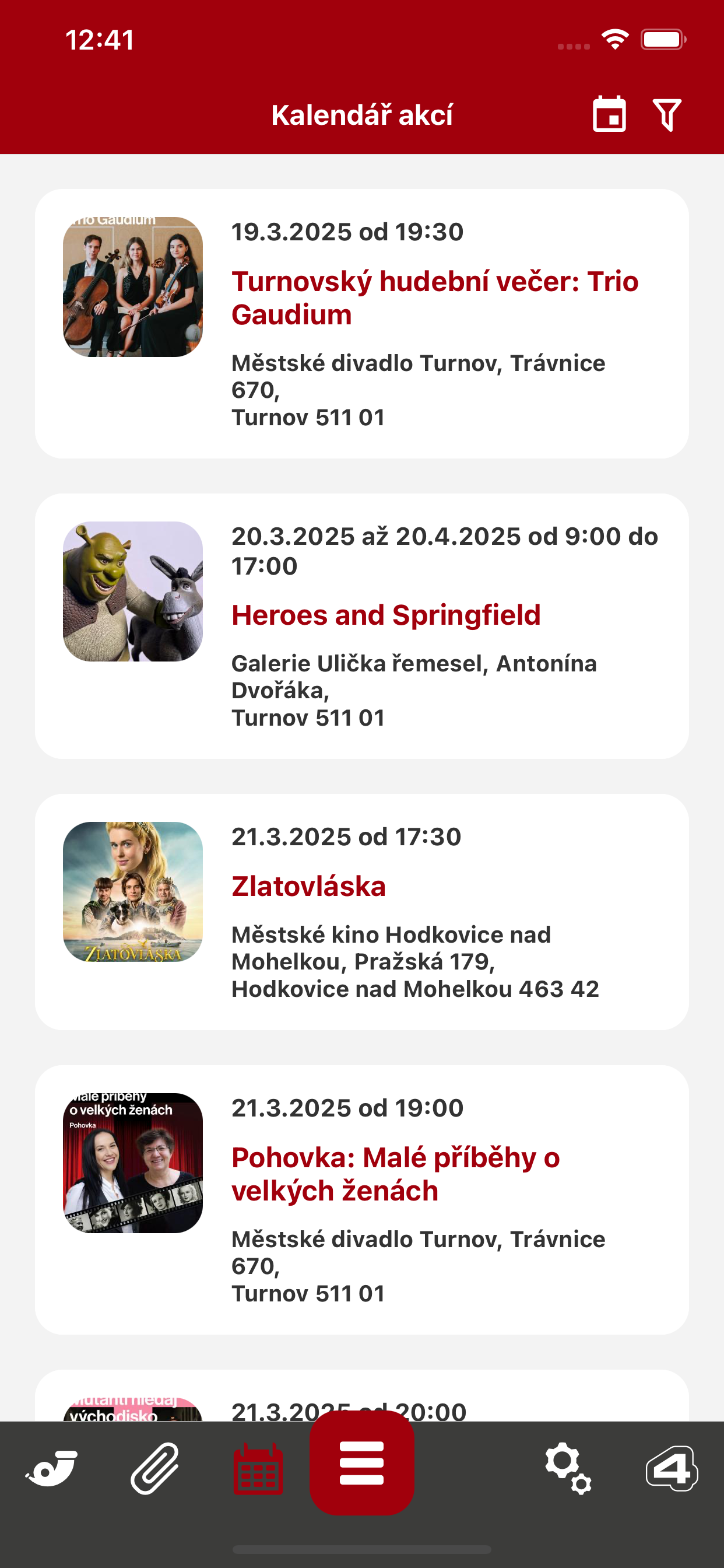 Turnov v mobilu