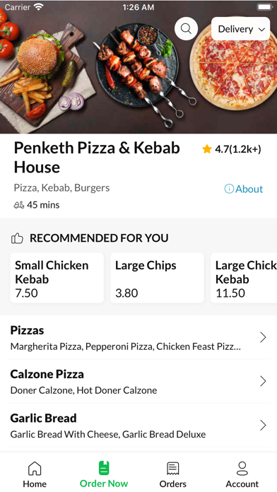 Penketh Pizza & Kebab House Screenshot
