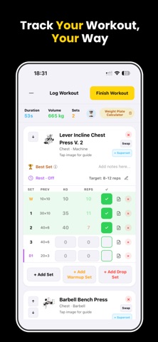 PocketGyms - Workout Tracker Screenshot 4 of 8