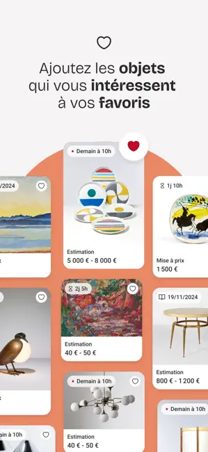 Interencheres enchère en ligne iPhone screenshot 5