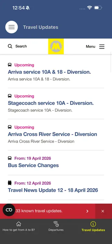 Merseytravel Journey Planner screenshot 4 of 8