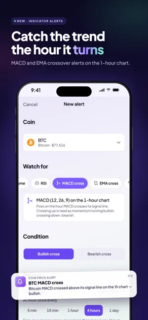 Coin Price Alert: Crypto Alarm screenshot 2