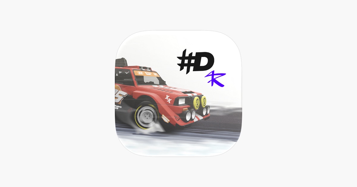 Promotional banner for the mobile racing game #DRIVE Rally.