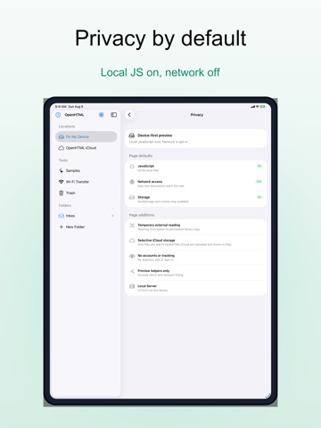 OpenHTML: HTML, PDF & Markdown iPad screenshot