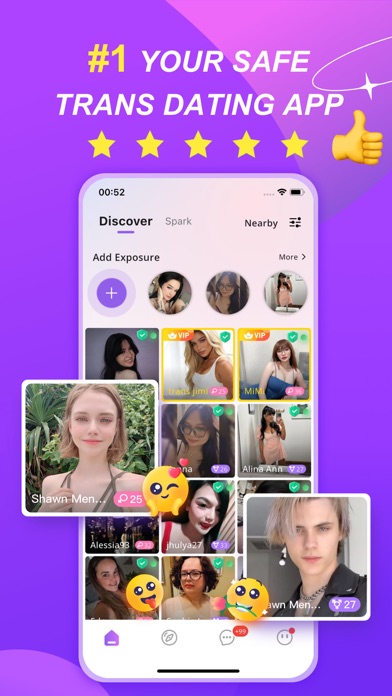 Screenshot #1 pour Transgender Dating, Wink Trans