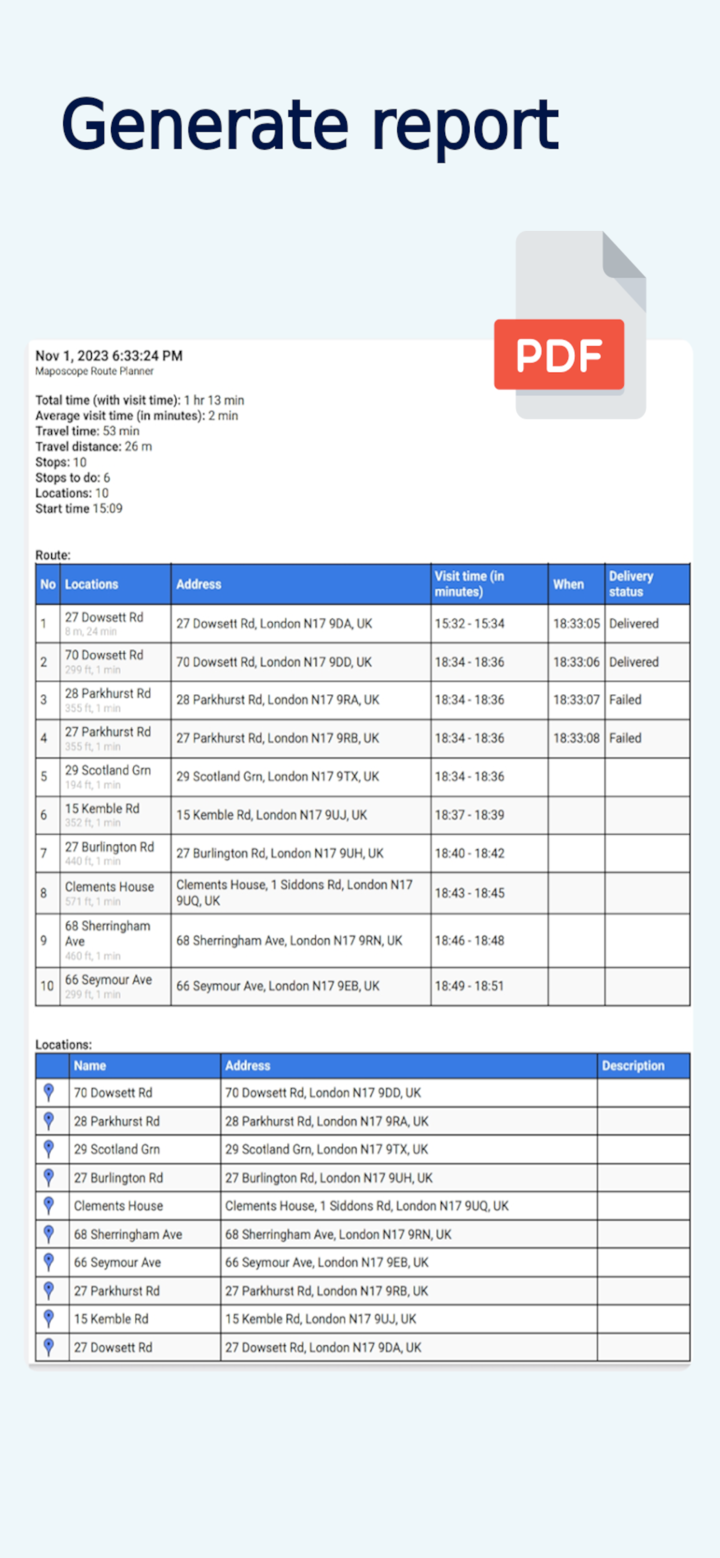 Maposcope Route Planner screenshot 8