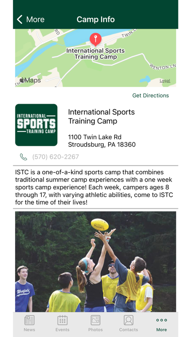 International Sports Camp Screenshot