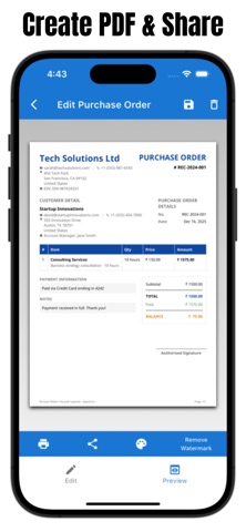 Invoices, Quotes & Estimates Screenshot 3 of 6