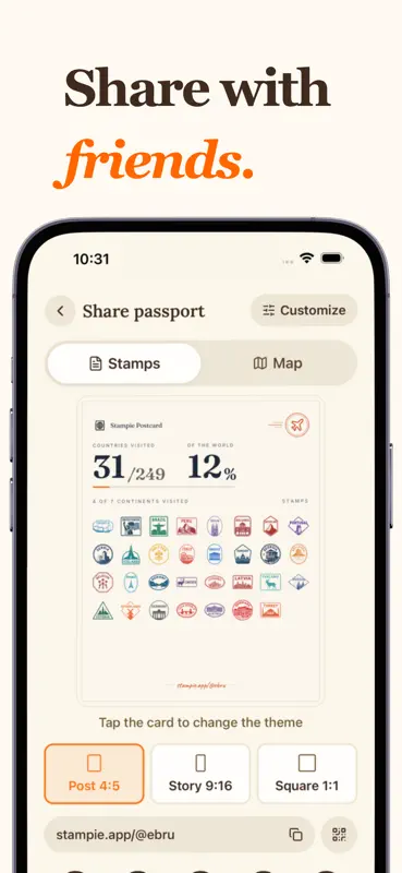 Stampie: Travel Tracker & Map screenshot 10 of 10