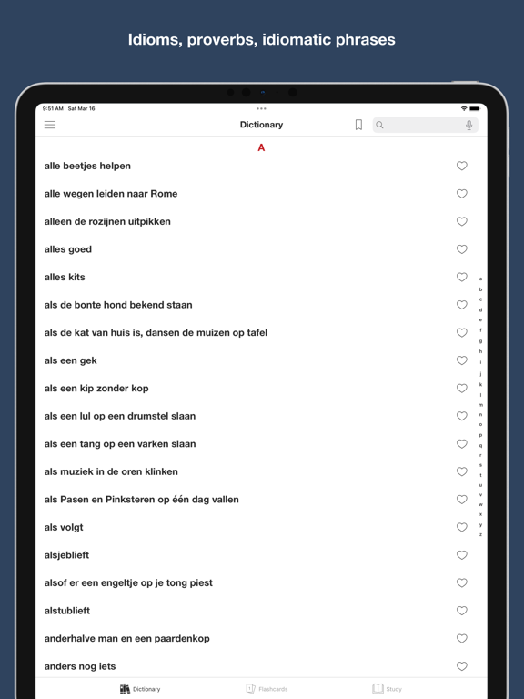 Screenshot #4 pour Dutch Idioms and Proverbs