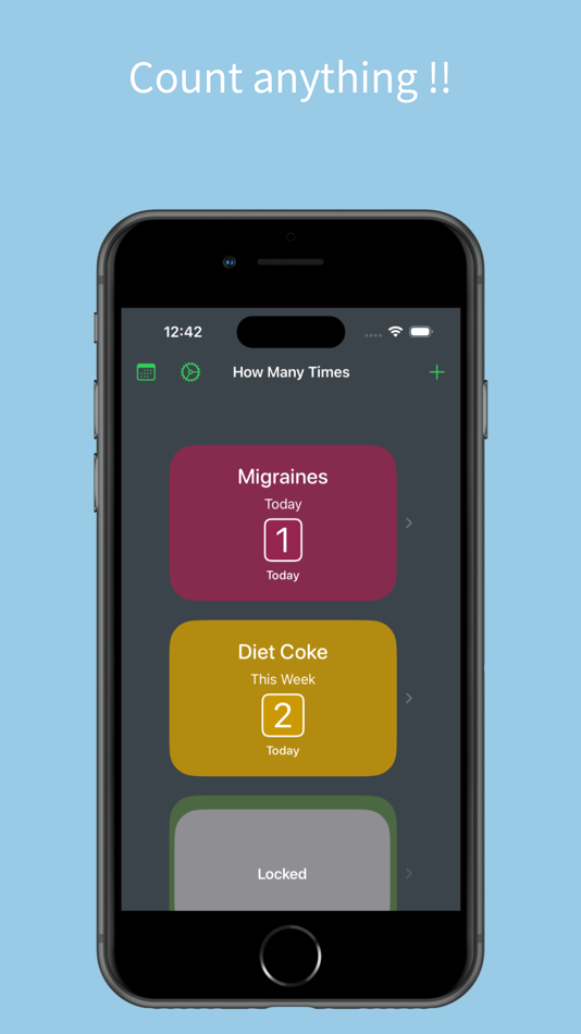 #1. How Many Times Habit Tracker (iOS) 由: Bill Harned