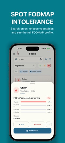 Low FODMAP Diet IBS Bloat Gone iPhone screenshot