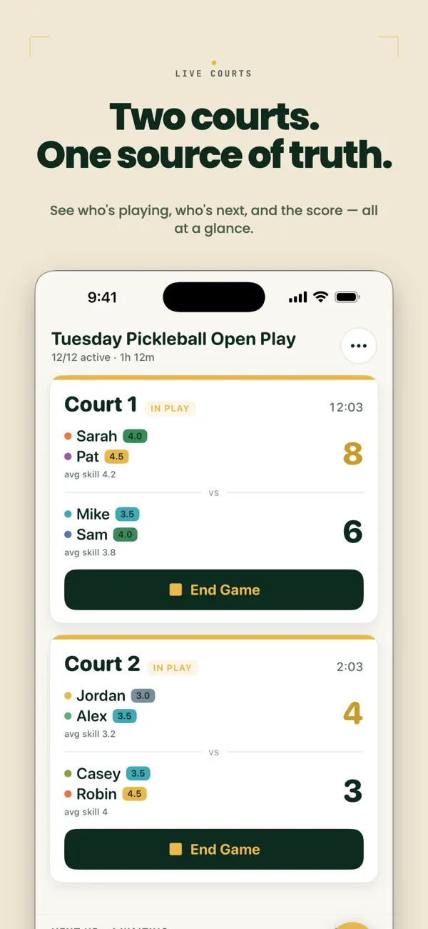 Screenshot #1 pour CourtQueue