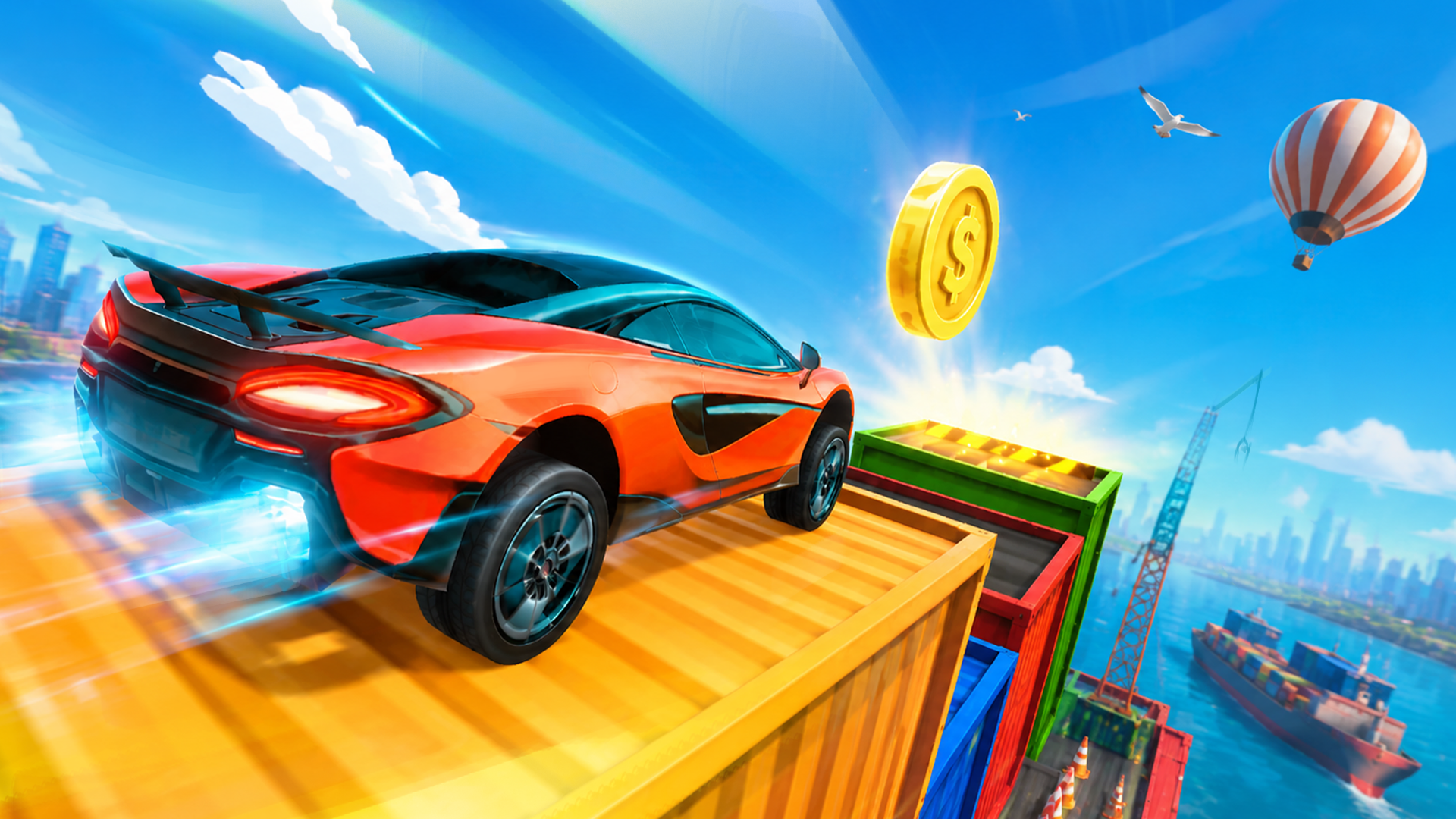 Mega Ramp Stunt Racing 3D screenshot 10