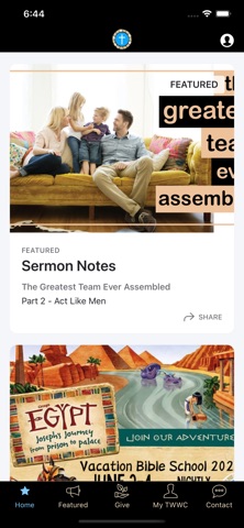 The Well Worship Center app screenshot