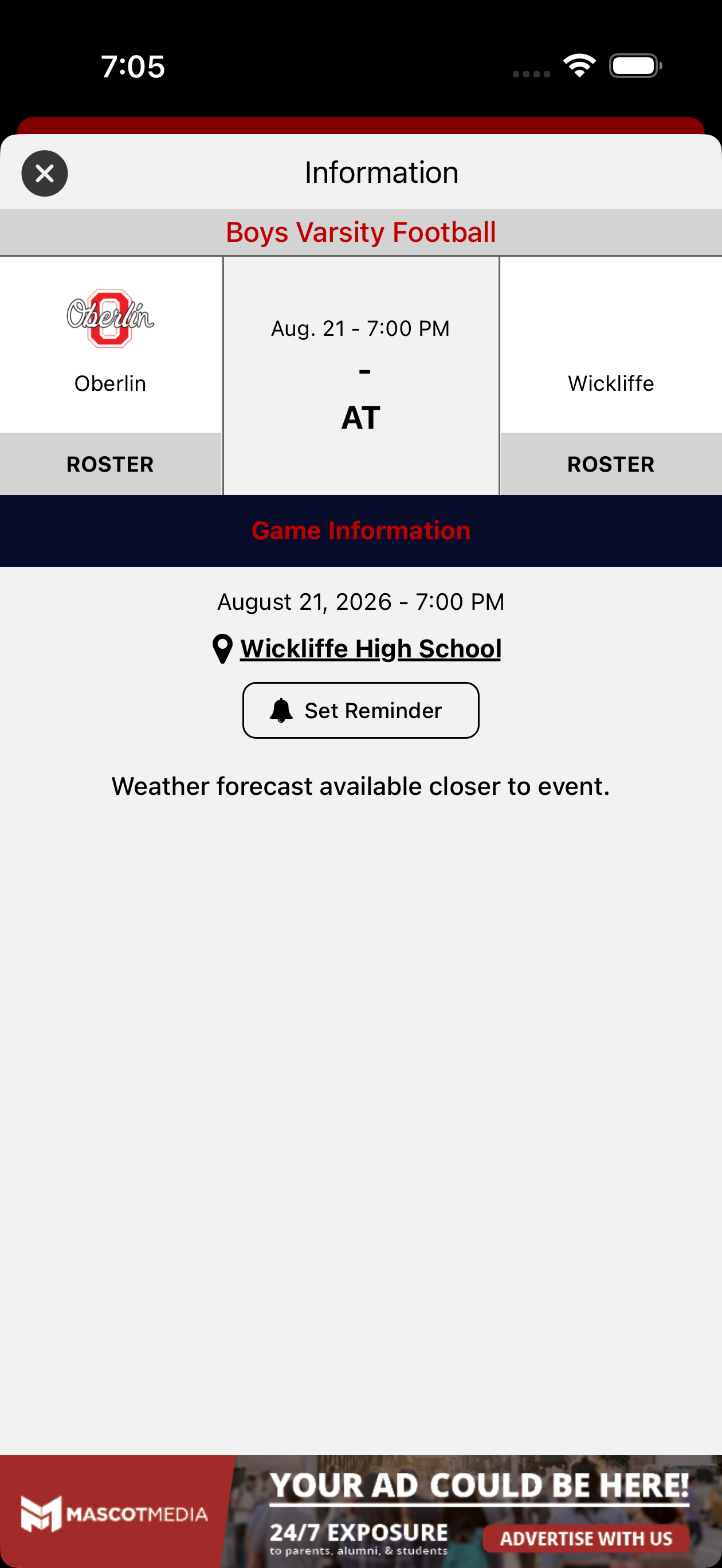Oberlin Phoenix Athletics screenshot 6