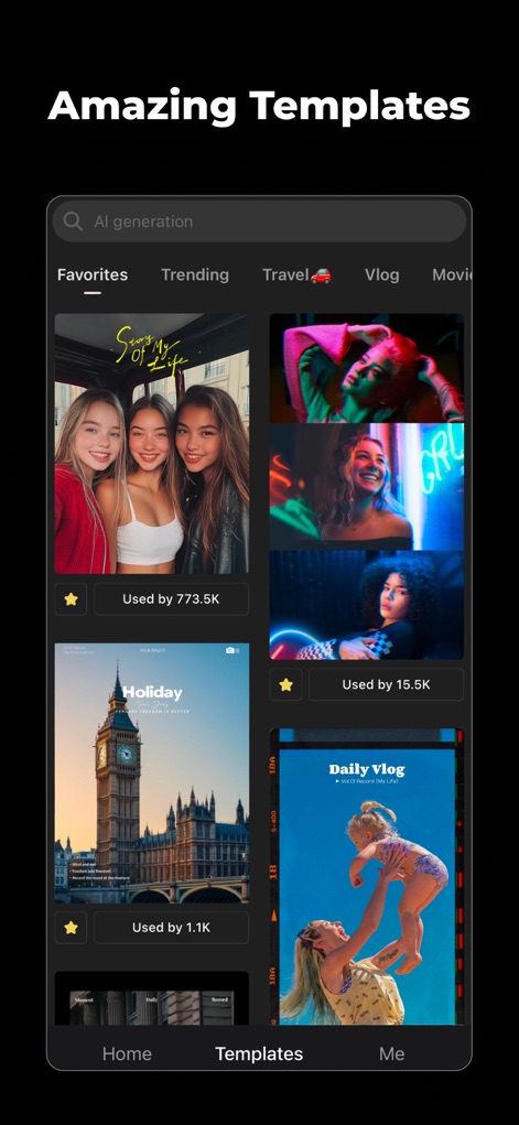 Wink: Video Enhancer & Editor - Curated Content Templates