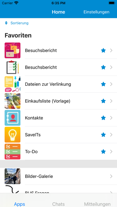 LivingApps Screenshot