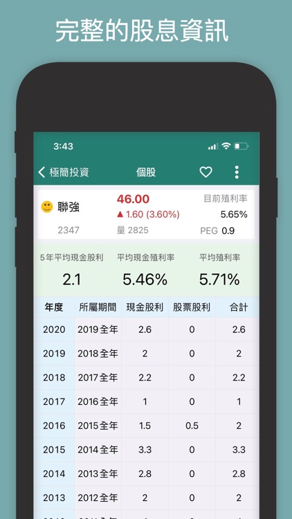 極簡投資-股票合理價與定存股 screenshot-4