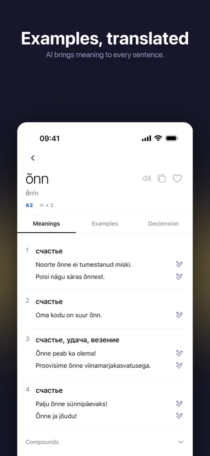 Screenshot 4 von 6 zu Sõnastik: Learn Estonian