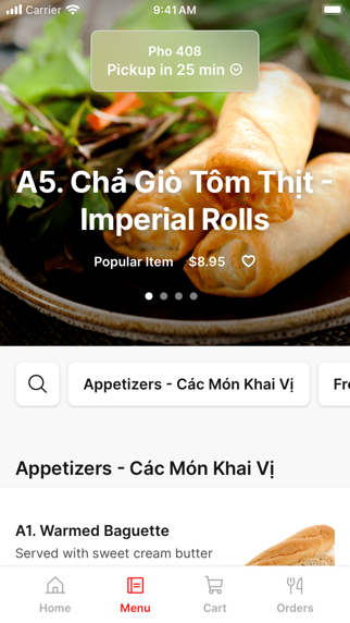 PHO 408 iPhone screenshot 2 - Food & Drink app