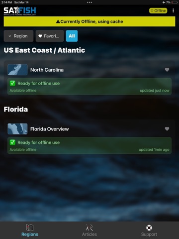 SatFish Fishing App iPad screenshot