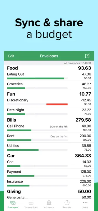 Goodbudget Budget Planner: Screenshot 1 von 9