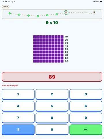 OwlyMath: Math Facts for Kids iPad screenshot