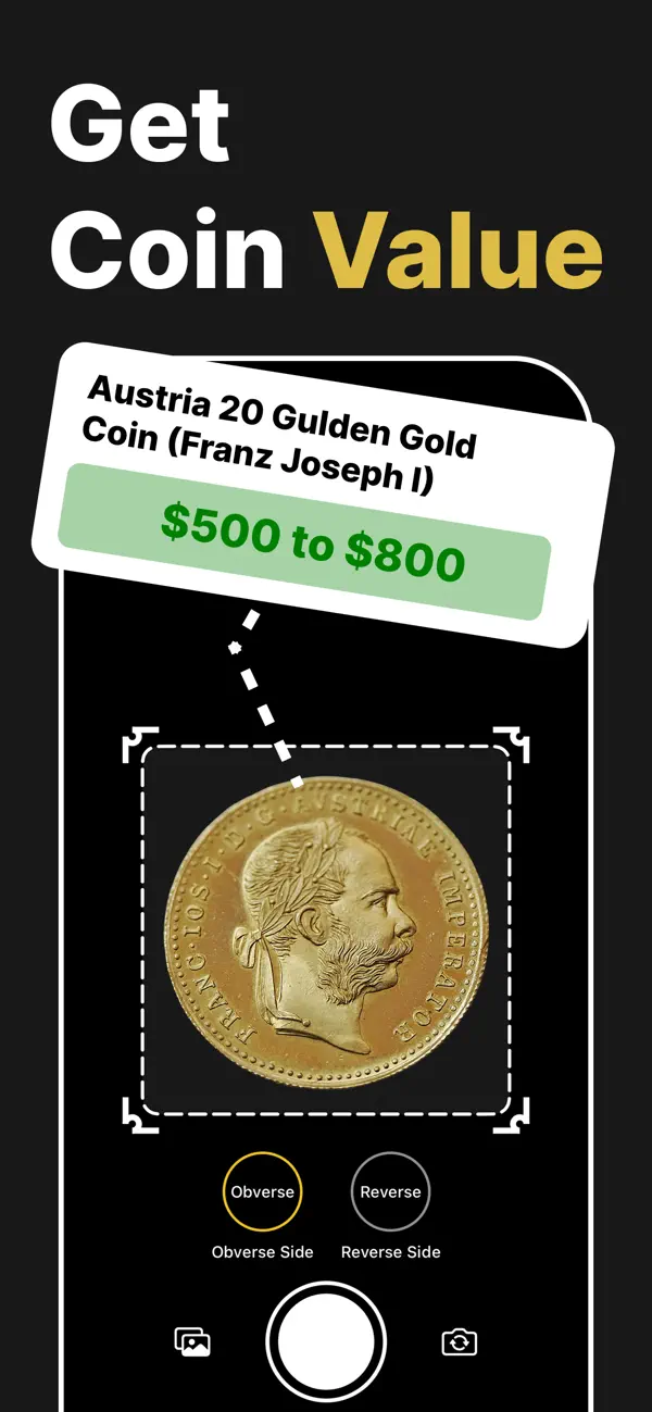 Screenshot #2 pour Coin Scanner Value Identifier·