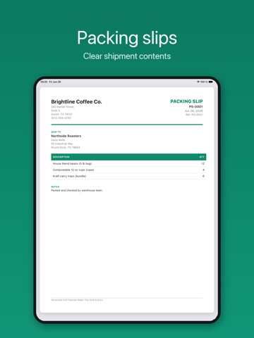 Paystub Maker: Payslip & Docs iPad screenshot
