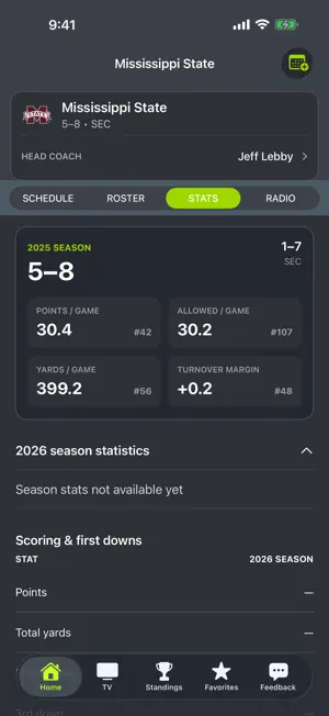 Mississippi State Football App screenshot 4