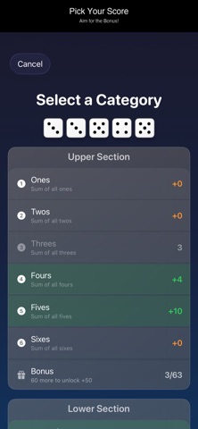 Yahtz! - Yatzy in 5 ways! iPhone screenshot