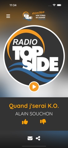 Radio Top Side iPhone screenshot