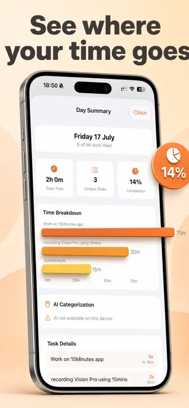15 Minutes - Timer Tracker screenshot 4 of 4