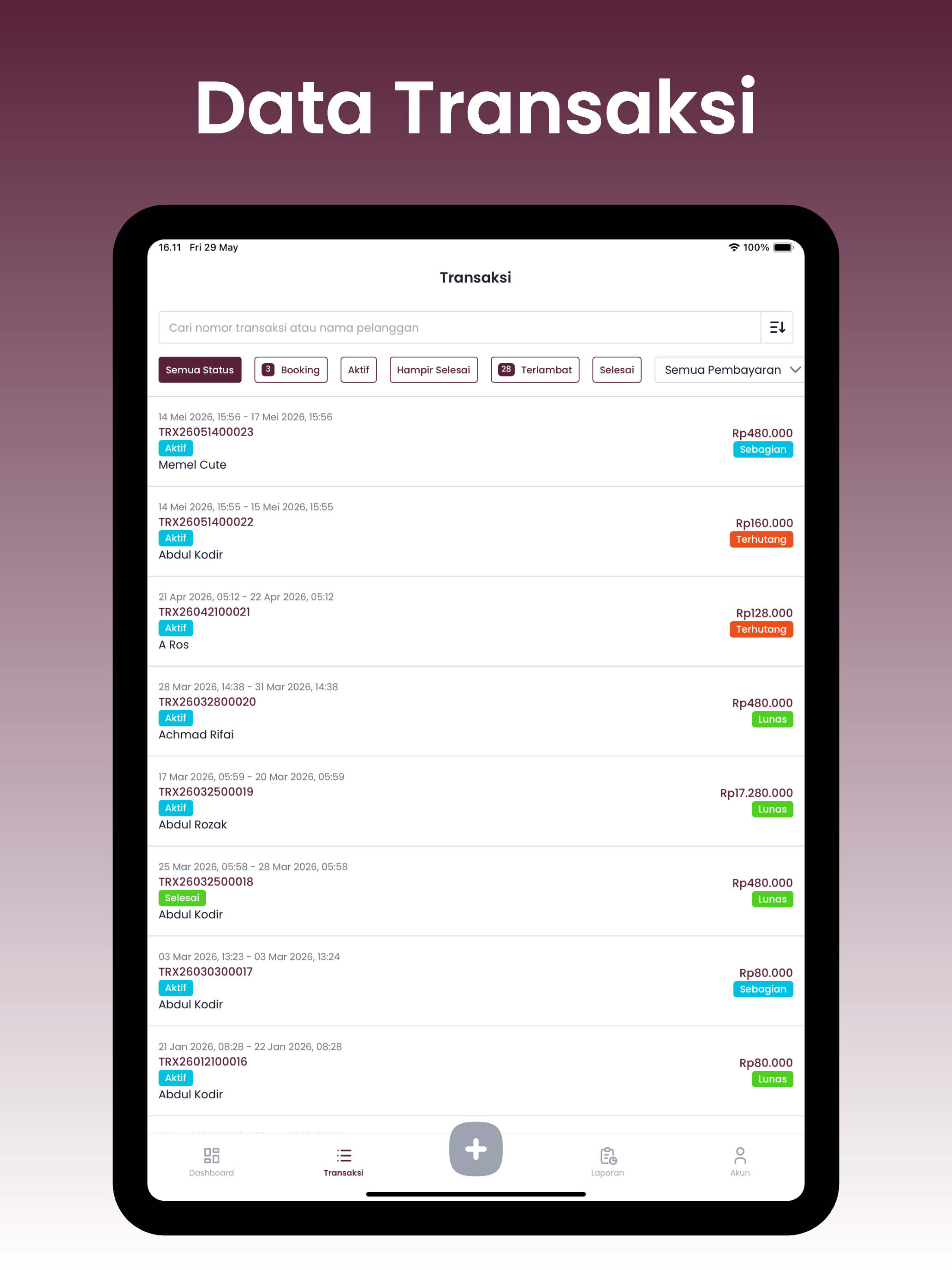RentTap - Kasir Sewa/Rental screenshot 13