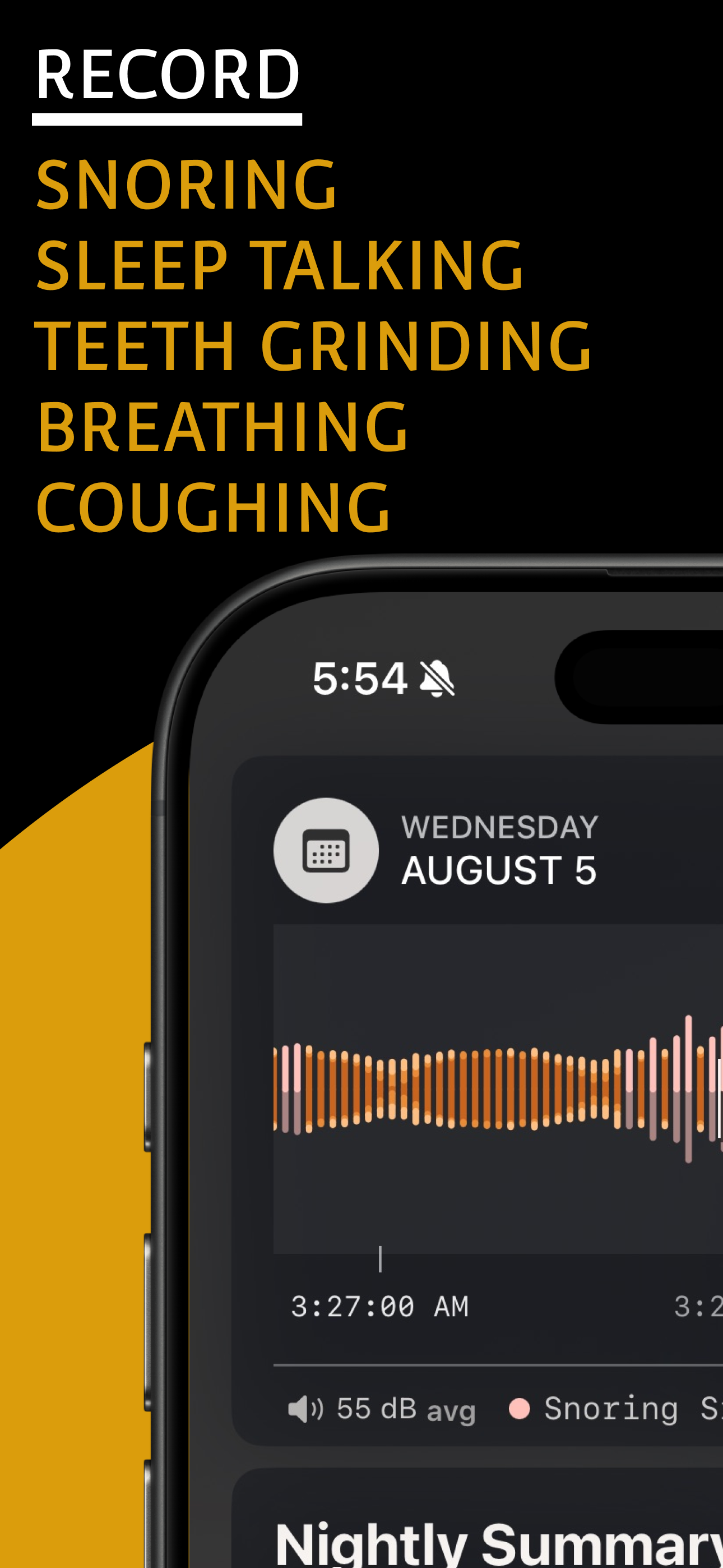 Snore Timeline: Sleep Tracker screenshot 2