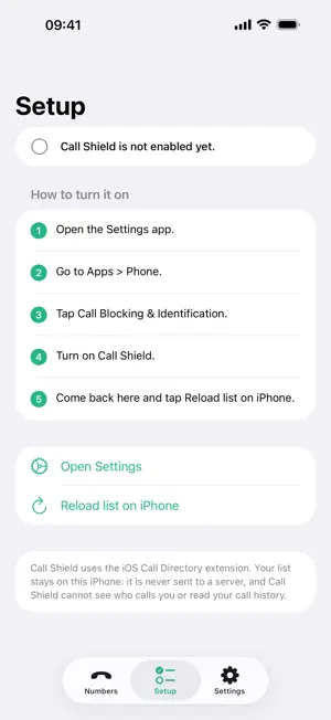 Call Shield screenshot 2