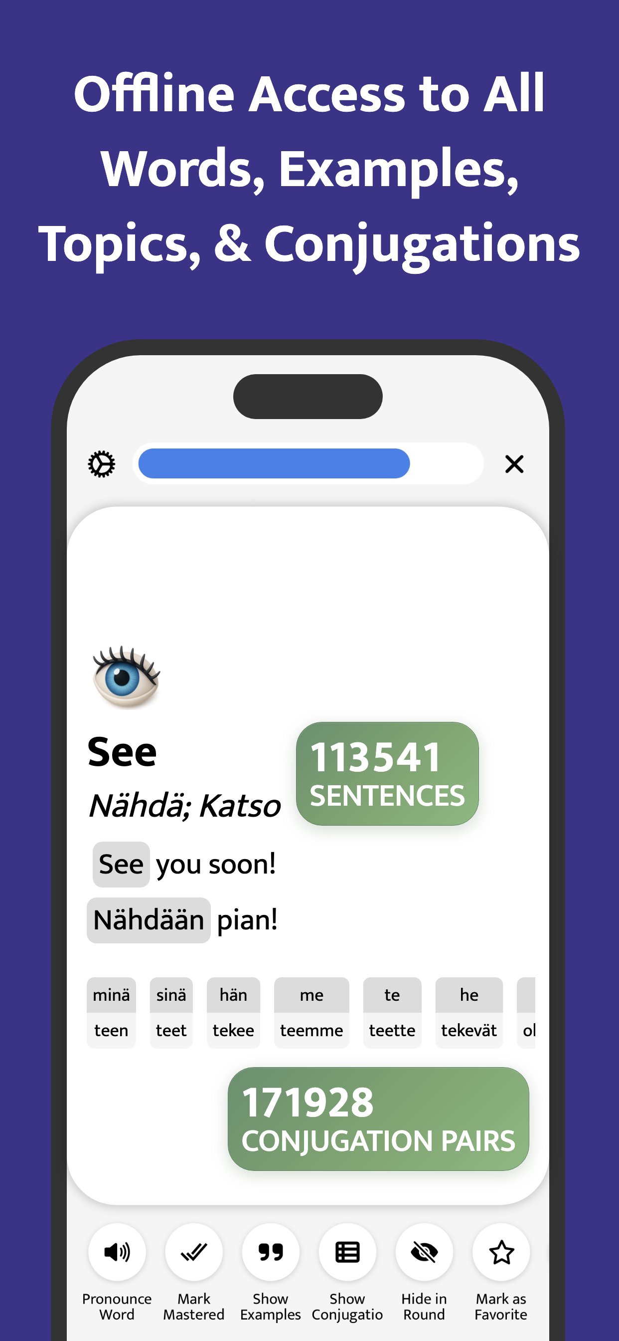 The Most Common Finnish Words screenshot 3