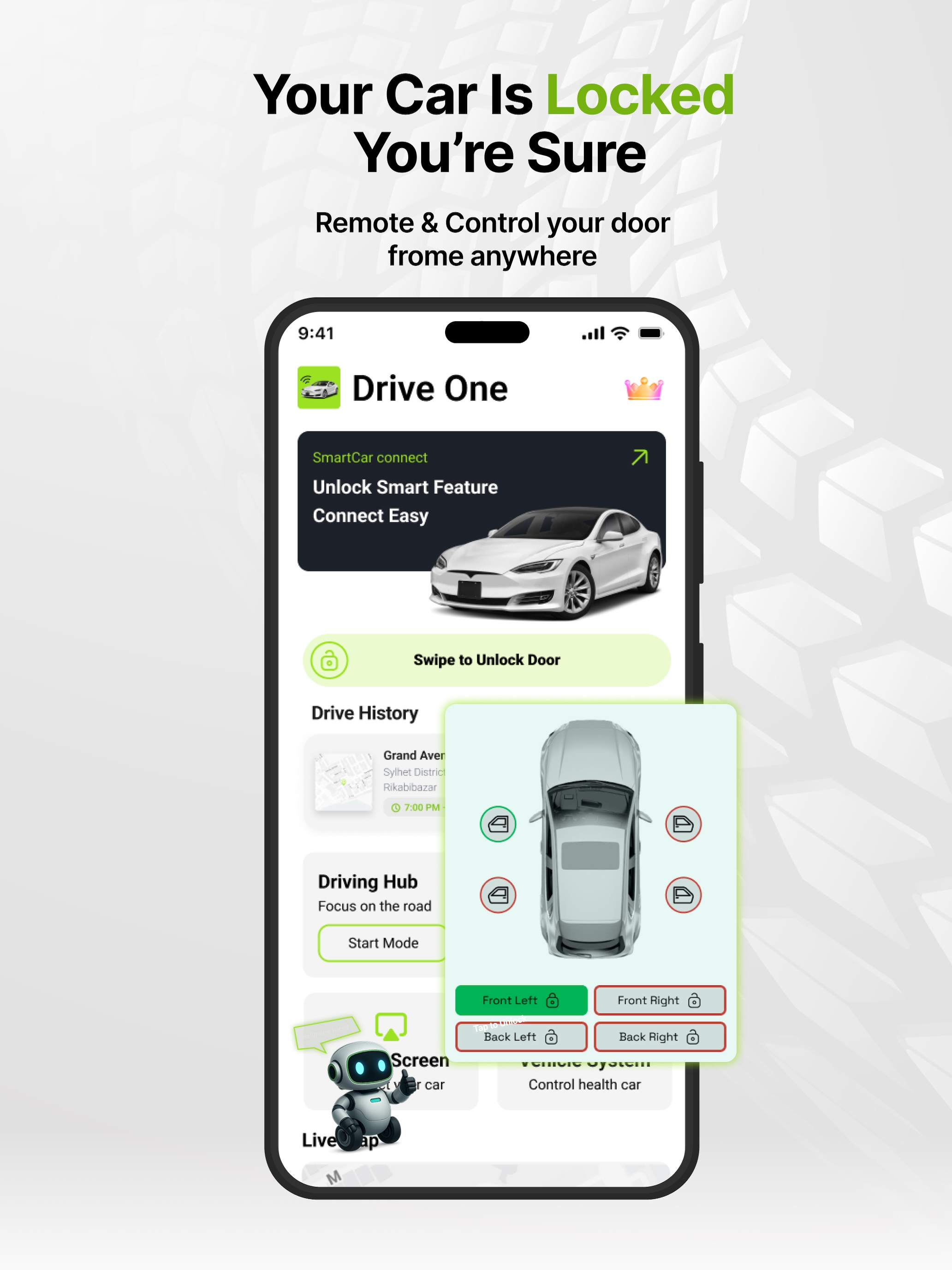 Drive Hub: CarPlay & Tracker