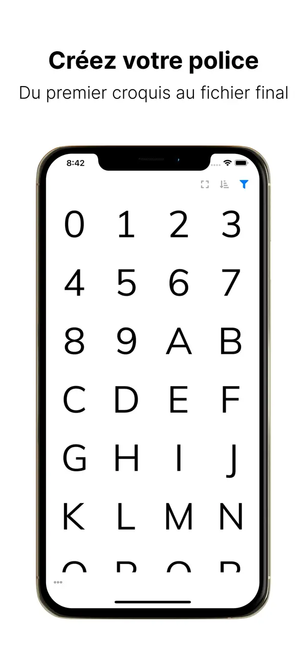 Screenshot #1 pour Letterforms: Polices Créateur