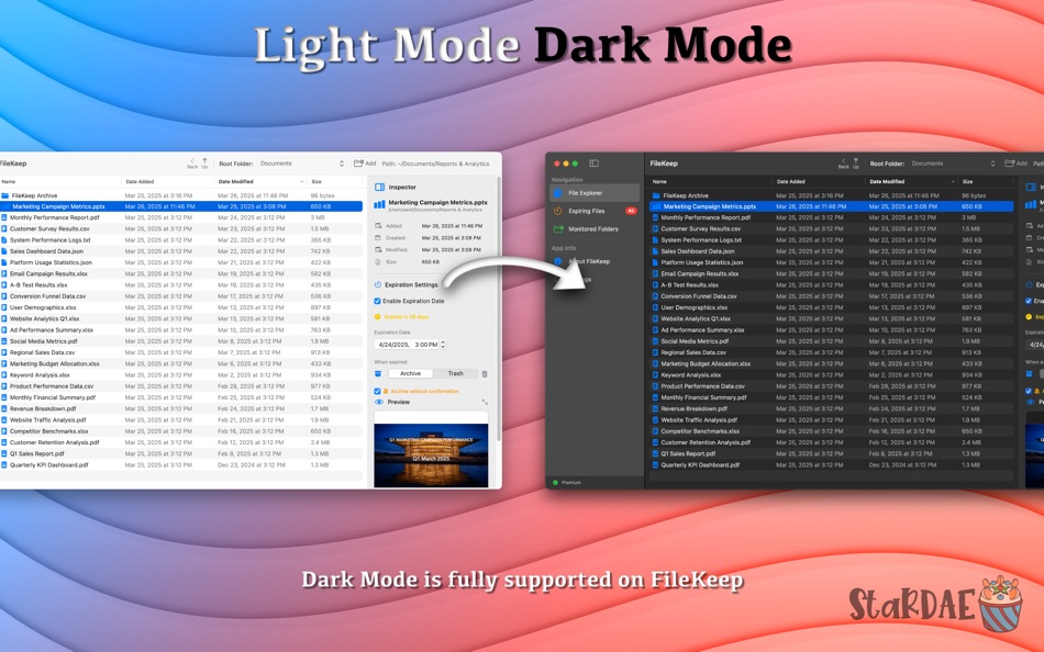 #5. FileKeep (macOS) Podle: StarDAE