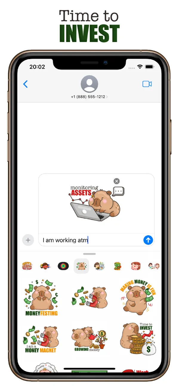 Screenshot #3 pour Cute Capybara Money Sticker