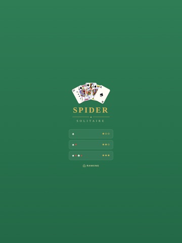 Spider Solitaire Classic8 iPad screenshot
