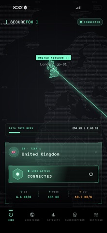SecureFox: Post-Quantum VPN Screenshot 2 of 6
