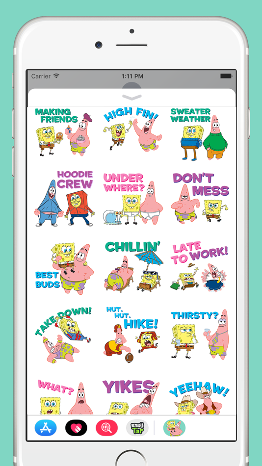 #4. SpongeBob & Patrick (iOS) 由: Bare Tree Media Inc
